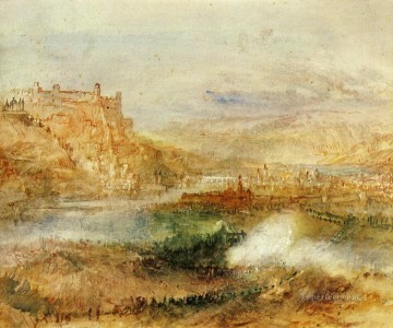 Joseph Mallord William Turner Painting - Ehrenbrietstein and Coblenz Romantic Turner